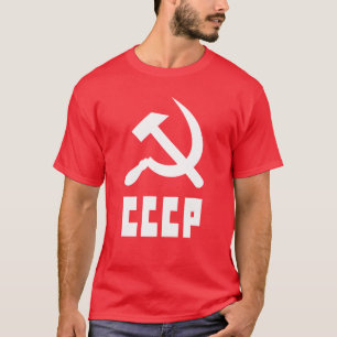 Communist CCCP Russian Hammer en Sickle T-shirt