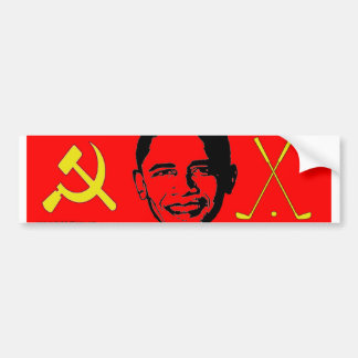 Communist en Golfer-Bumpersticker Bumpersticker