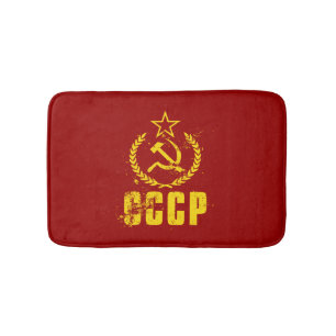 Communist Hammer & Sickle  Vlag Bath Mats Badmat
