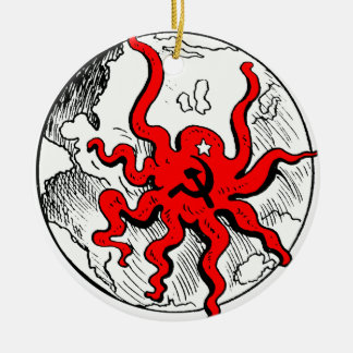 Communist Octopus Keramisch Ornament