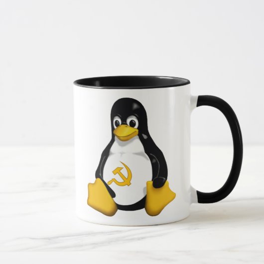 Communist Penguin (Linux) Coffee Mok (Rechts)