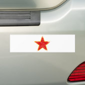 Communist Red Star Bumpersticker (Op auto)