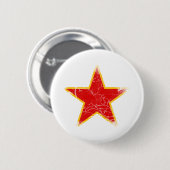 Communist Red Star  Ronde Button 5,7 Cm (Voorkant /achterkant)