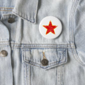 Communist Red Star  Ronde Button 5,7 Cm (In situ)