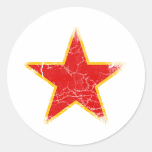 Communist Red Star Ronde Sticker