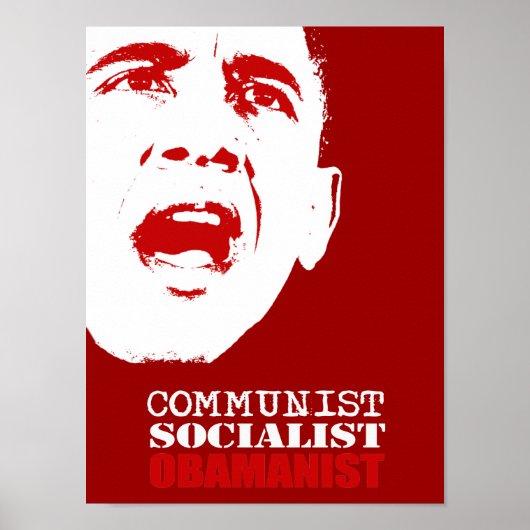 COMMUNIST, SOCIALIST, OBAMANIST POSTER (Voorkant)