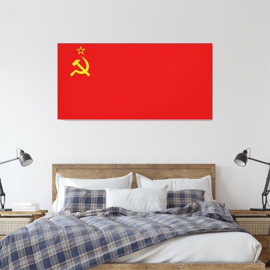 Communistisch Rusland Vlag USSR Canvas Afdruk (Insitu (Slaapkamer))