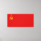 Communistisch Rusland Vlag USSR Canvas Afdruk (Voorkant)