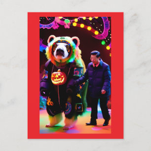 Communistische Halloween Party Time - Ken Gage Art Briefkaart