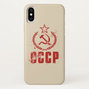 Communistische Hamer & Sikkel Vlag iPhone X Hoezen