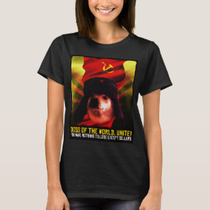 Communistische kameraad Doggo Meme Rusland hond Ji T-shirt