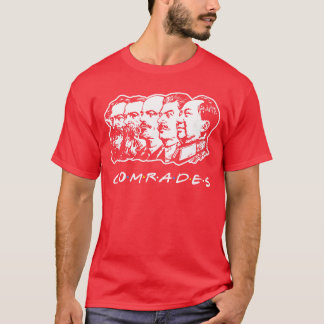Communistische kameraden vrienden communisme parti t-shirt