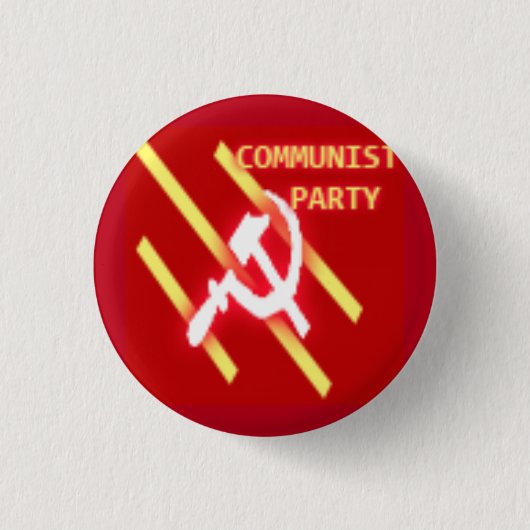 Communistische Partij Logo Ronde Button 3,2 Cm (Voorkant)
