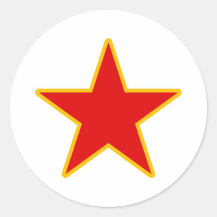 Communistische Rode Star Ronde Sticker