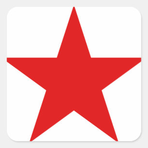 Communistische socialist Red Star Vierkante Sticker