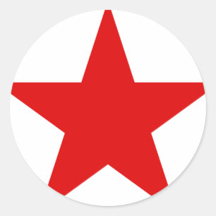 Communistische sovjetster Red Star Europa Ronde Sticker