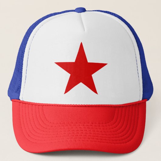 Communistische sovjetster Red Star Europa Trucker Pet (Voorkant)