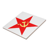 Communistische ster tegeltje (Zijkant)