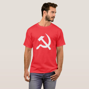 Communistische USSR Russische hamer en sikkel T-shirt