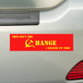 Communistische verandering bumpersticker (Op auto)