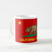 Communistische vlag van de Volksrepubliek Californ Koffiemok (Voorkant links)