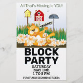 Community Block Party nodigt uit Flyer (Voorkant)
