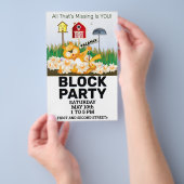 Community Block Party nodigt uit Flyer (Hand)
