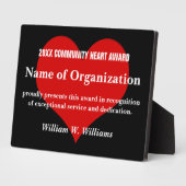 Community Heart Volunteer Award Fotoplaat (Zijkant)