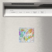 Community Hearts Art Rainbow Fridge Magnet (In Situ (Lave-vaisselle))