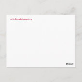 Community Hearts Color Custom Art Briefkaarten (Achterkant)