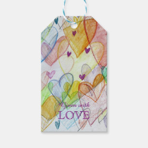 Community Hearts Love Custom Card Cadeaus Labels Cadeaulabel
