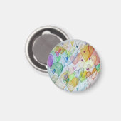 Community Hearts Rainbow Fridge Magnets Magneet (Voorkant / Achterkant)
