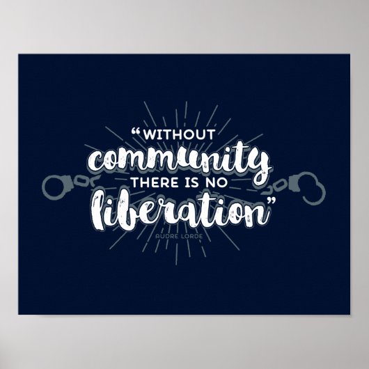 Community Liberation 11x14 Dark Print (Voorkant)