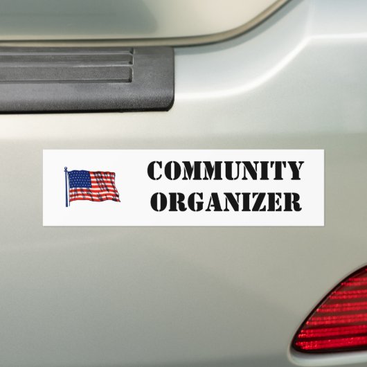 Community Organizer Bumpersticker (Op auto)