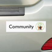 Community Village Circle Bumpersticker (Op auto)