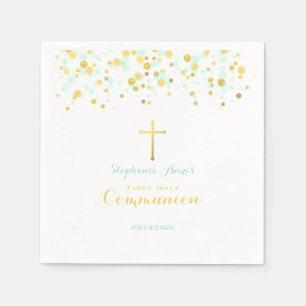 Communitymint en goudConfetti Servetten