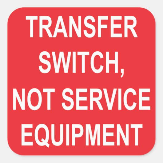 Commutateur de transfert, non Étiquette d'équipeme (Devant)