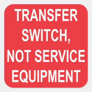 Commutateur de transfert, non Étiquette d'équipeme