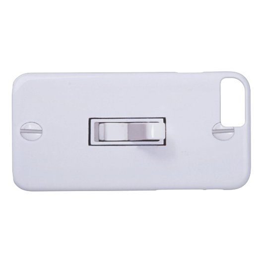 Commutateur léger amusant iPhone 7 coque (Dos (Horizontal))