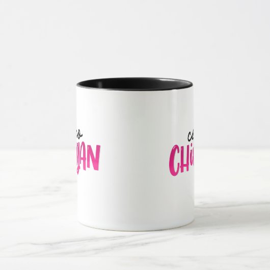Como Chingan, met de hand geschreven Mok (Midden)