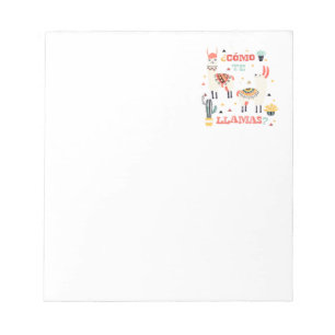 Como de Llamas. Grappig Spaans woord Humor. Notitieblok