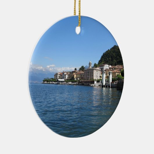 Como Lake 3 Keramisch Ornament (Rechts)