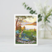Como Lake Italië — vintage-reis Briefkaart (Staand voorkant)