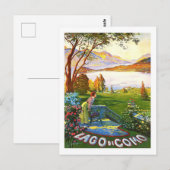Como Lake Italië — vintage-reis Briefkaart (Voorkant / Achterkant)