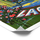 Como Lake Italië — vintage-reis Poster (Hoek)