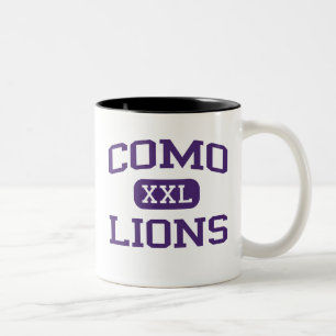 Como - Lions - Como High School - Fort Worth Texas Tweekleurige Koffiemok