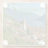 Como Lombardije Italië Glazen Onderzetter (Achterkant)