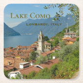Como Lombardije Italië Vierkante Kartonnen Onderzetter (Voorkant)