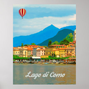 Como-meer, Italië Poster