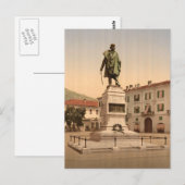 Como, monument van Garibaldi Briefkaart (Voorkant / Achterkant)
